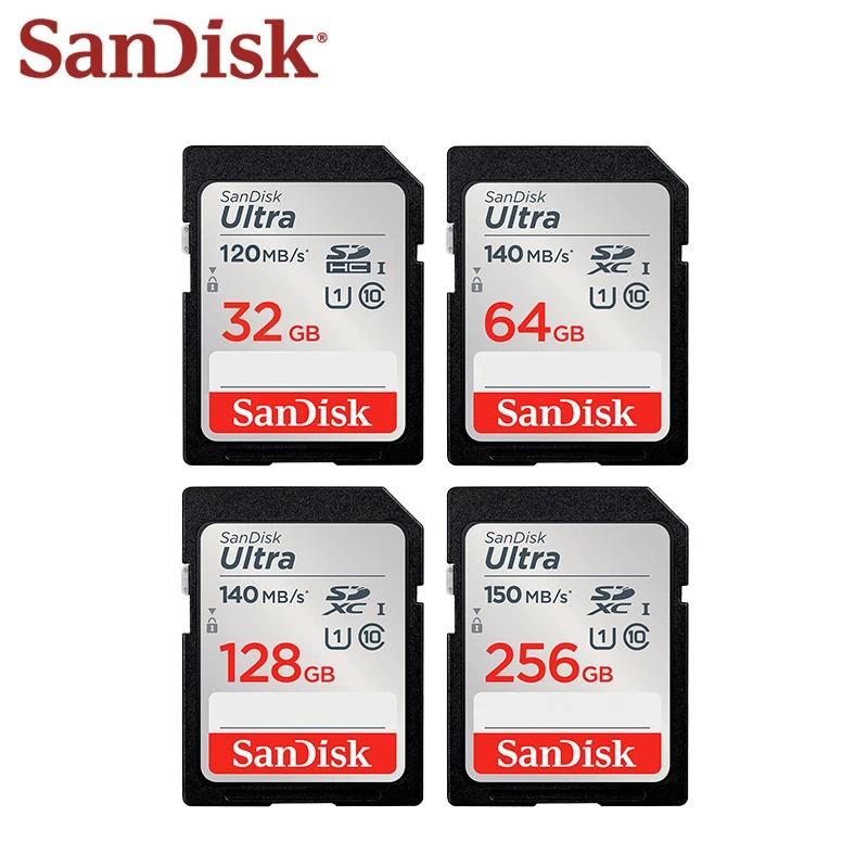 SanDisk Ʈ SD ī, C10 ִ 120 MB/s ÷ ī, 32GB 64G SDXC 128GB SDHC Ŭ 10 ޸ ī, ī޶ 256GB SD ī